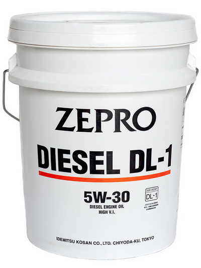 Масло моторное IDEMITSU  ZEPRO DIESEL DL-1 5W-30, DL-1, C2, полусинтетическое, 20л, 2156020