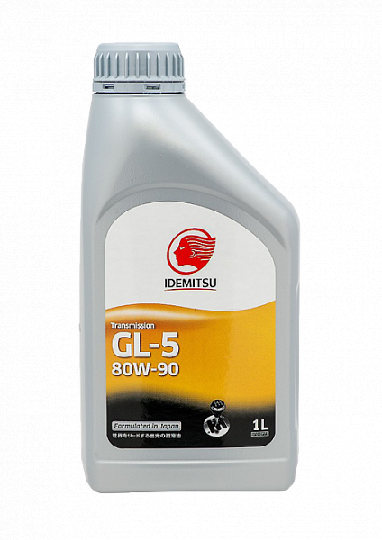 Трансмиссионное масло для МКПП и дифференциалов IDEMITSU GEAR 80W-90 GL-5, 1л, 30305048724