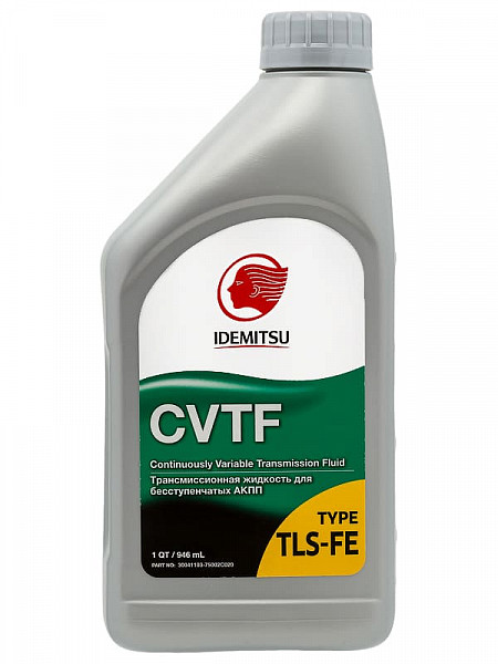 Трансмиссионное масло для вариаторов IDEMITSU TYPE-TLS-FE, Toyota CVT Fluid FE, 0,946л, 30041103750